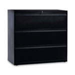 Alera Lateral File, 3 Legal/Letter/A4/A5-Size File Drawers, Black, 42
