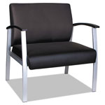 Alera metaLounge Series Bariatric Guest Chair, 30.51'' x 26.96'' x 33.46'', Black Seat/Black Back, Silver Base orginal image