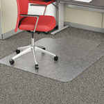 Alera Occasional Use Studded Chair Mat for Flat Pile Carpet, 36 x 48, Lipped, Clear orginal image