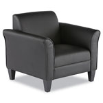 Alera Reception Lounge Sofa Series Club Chair, 35.43'' x 30.70'' x 32.28'', Black Seat/Black Back, Black Base orginal image