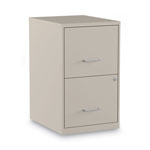 Alera Soho Vertical File Cabinet, 2 Drawers: File/File, Letter, Putty, 14
