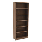 Alera Valencia Series Bookcase, Six-Shelf, 31 3/4w x 14d x 80 1/4h, Mod Walnut orginal image