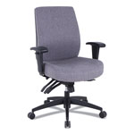 Alera Wrigley Series 24/7 High Performance Mid-Back Multifunction Task Chair, Up to 275 lbs, Gray Seat/Back, Black Base orginal image