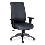 Alera Wrigley Series High Performance High-Back Synchro-Tilt Task Chair, Up to 275 lbs, Black Seat/Back, Black Base orginal image