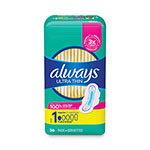 Always® Ultra Thin Pads, Regular, 36/Pack, 6 Packs/Carton orginal image