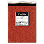 Ampad Gold Fibre Retro Wirebound Writing Pads, Wide/Legal Rule, Red Cover, 70 Antique Ivory 8.5 x 11.75 Sheets orginal image