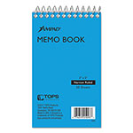 Ampad Memo Pads, Narrow Rule, Randomly Assorted Cover Colors, 50 White 3 x 5 Sheets orginal image