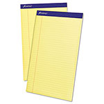 Ampad Perforated Writing Pads, Wide/Legal Rule, 50 Canary-Yellow 8.5 x 14 Sheets, Dozen orginal image