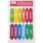 Ashley Magnetic Chalkboard Calendar Months - 12 - Write on/Wipe off - Multicolor orginal image