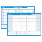 At-A-Glance 30/60-Day Undated Horizontal Erasable Wall Planner, 48 x 32, White/Blue Sheets, Undated orginal image