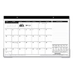 At-A-Glance Compact Desk Pad, 18 x 11, White Sheets, Black Binding, Clear Corners, 12-Month (Jan to Dec): 2024 orginal image