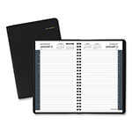 At-A-Glance Daily Appointment Book with 30-Minute Appointments, 8 x 5, Black Cover, 12-Month (Jan to Dec): 2024 orginal image