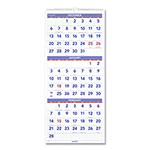 At-A-Glance Deluxe Three-Month Reference Wall Calendar, Vertical Orientation, 12 x 27, White Sheets, 14-Month (Dec to Jan): 2023 to 2025 orginal image