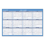 At-A-Glance Horizontal Reversible/Erasable Wall Planner, 36 x 24, White/Blue Sheets, 12-Month (Jan to Dec): 2024 orginal image