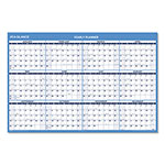 At-A-Glance Horizontal Reversible/Erasable Wall Planner, 48 x 32, White/Blue Sheets, 12-Month (Jan to Dec): 2024 orginal image