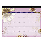 At-A-Glance Paper Flowers Desk Pad, Floral Artwork, 22 x 17, Black Binding, Clear Corners, 12-Month (Jan to Dec): 2024 orginal image
