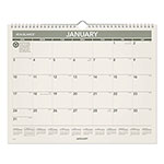 At-A-Glance Recycled Wall Calendar, Unruled Blocks, 15 x 12, Sand/Green Sheets, 12-Month (Jan to Dec): 2024 orginal image