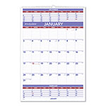 At-A-Glance Three-Month Wall Calendar, 15.5 x 22.75, White Sheets, 12-Month (Jan to Dec): 2024 orginal image