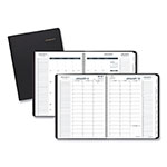 At-A-Glance Triple View Weekly Vertical-Column Format Appointment Book, 11 x 8.25, Black Cover, 12-Month (Jan to Dec): 2024 orginal image