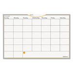 At-A-Glance WallMates Self-Adhesive Dry Erase Monthly Planning Surfaces, 18 x 12, White/Gray/Orange Sheets, Undated orginal image