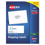 Avery Copier Mailing Labels, Copiers, 2 x 4.25, White, 10/Sheet, 100 Sheets/Box orginal image