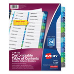 Avery Customizable TOC Ready Index Double Column Multicolor Dividers, 24-Tab, Letter orginal image