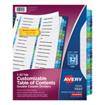 Avery Customizable TOC Ready Index Double Column Multicolor Dividers, 32-Tab, Letter orginal image
