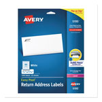 Avery Easy Peel White Address Labels w/ Sure Feed Technology, Laser Printers, 0.66 x 1.75, White, 60/Sheet, 25 Sheets/Pack orginal image