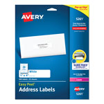 Avery Easy Peel White Address Labels w/ Sure Feed Technology, Laser Printers, 1 x 4, White, 20/Sheet, 25 Sheets/Pack orginal image