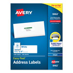 Avery Easy Peel White Address Labels w/ Sure Feed Technology, Inkjet Printers, 1.33 x 4, White, 14/Sheet, 100 Sheets/Box orginal image