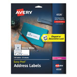 Avery Glossy White Easy Peel Mailing Labels w/ Sure Feed Technology, Laser Printers, 1 x 2.63, White, 30/Sheet, 25 Sheets/Pack orginal image