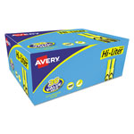 Avery HI-LITER Desk-Style Highlighters, Chisel Tip, Fluorescent Yellow, 36/Box orginal image
