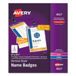 Avery Lanyard-Style Badge Holder w/Laser/Inkjet Inserts, Top Load, 4.25 x 6, WE, 75/PK orginal image