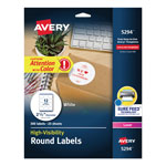 Avery Permanent Laser Print-to-the-Edge ID Labels w/SureFeed, 2 1/2