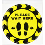 Avery PLEASE WAIT HERE Distancing Floor Decals orginal image
