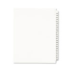 Avery Preprinted Legal Exhibit Side Tab Index Dividers, Avery Style, 25-Tab, 251 to 275, 11 x 8.5, White, 1 Set orginal image