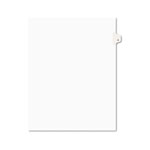 Avery Preprinted Legal Exhibit Side Tab Index Dividers, Avery Style, 10-Tab, 4, 11 x 8.5, White, 25/Pack orginal image