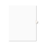 Avery Preprinted Legal Exhibit Side Tab Index Dividers, Avery Style, 10-Tab, 12, 11 x 8.5, White, 25/Pack orginal image