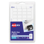 Avery Removable Multi-Use Labels, Inkjet/Laser Printers, 0.5 x 0.75, White, 36/Sheet, 28 Sheets/Pack orginal image