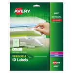 Avery Removable Multi-Use Labels, Inkjet/Laser Printers, 0.5 x 1.75, White, 80/Sheet, 25 Sheets/Pack orginal image