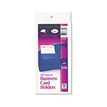 Avery Self-Adhesive Top-Load Business Card Holders, 3.5 x 2, Clear, 10/Pack orginal image