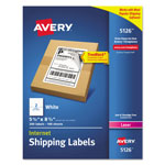 Avery Shipping Labels w/ TrueBlock Technology, Laser Printers, 5.5 x 8.5, White, 2/Sheet, 100 Sheets/Box orginal image