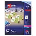 Avery Small Tent Card, Ivory, 2 x 3 1/2, 4 Cards/Sheet, 160/Box orginal image