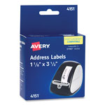 Avery Thermal Printer Labels, Thermal Printers, 1.13 x 3.5, Clear, 120/Roll, 1 Roll/Pack orginal image