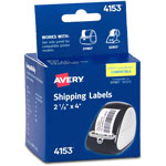 Avery Thermal Printer Shipping Labels, 2 1/8 x 4, White, 140/Roll, 1 Roll orginal image