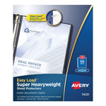 Avery Top-Load Poly Sheet Protectors, Super Heavy Gauge, Letter, Nonglare, 50/Box orginal image