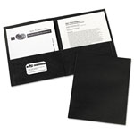 Avery Two-Pocket Folder, 40-Sheet Capacity, Black, 25/Box orginal image