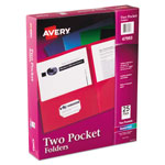 Avery Two-Pocket Folder, 40-Sheet Capacity, Assorted Colors, 25/Box orginal image