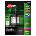 Avery UltraDuty GHS Chemical Waterproof and UV Resistant Labels, 2 x 2, White, 12/Sheet, 50 Sheets/Box orginal image