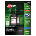Avery UltraDuty GHS Chemical Waterproof and UV Resistant Labels, 2 x 2, White, 12/Sheet, 50 Sheets/Pack orginal image